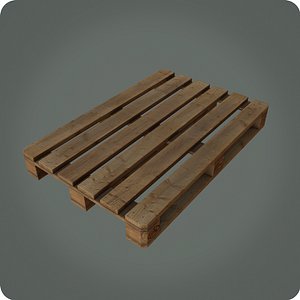 Wooden Pallet - Low Poly