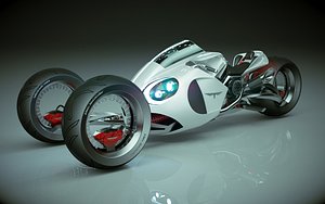 3D T Bike Three Wheel 02