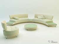 Photorealistic sofa set MUTABILIS