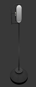 microphone stand 3D model