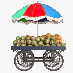3D Tender coconut cart