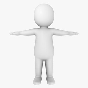 White Man - Generic Cartoon Character (Medium)
