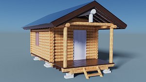 shack s wooden 3D model