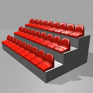 3d stadium seating model