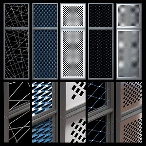 Decorative metal lattices - Rhombus