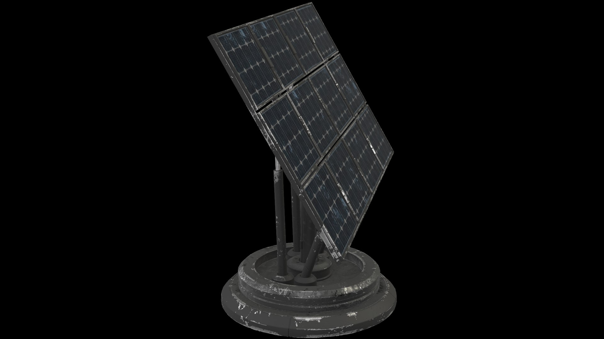 Square Solar Panel 3D Model - TurboSquid 2300410