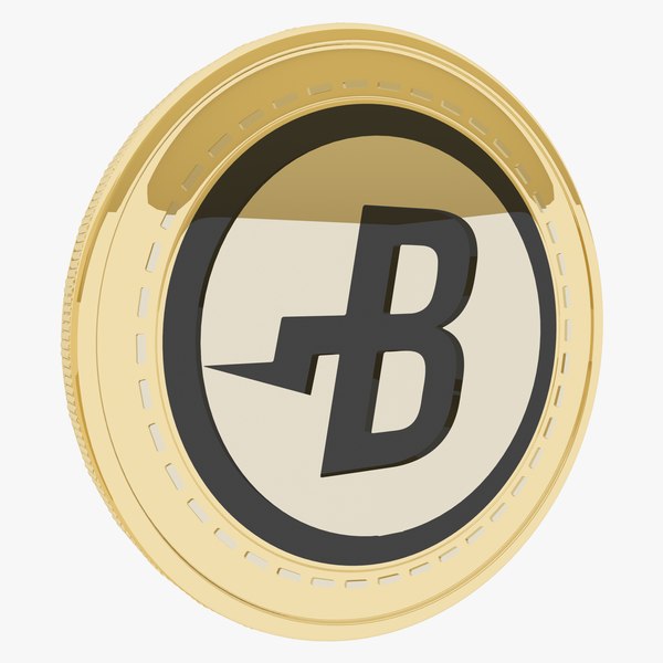 Burst Cryptocurrency Gold Coin 3D