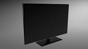 3ds max black slim tv