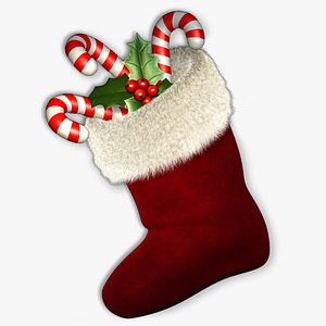 3d max christmas sock
