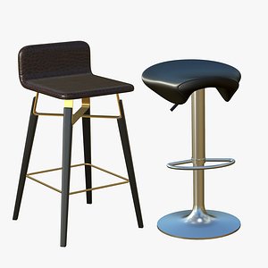 3D Stool Chair V263 model