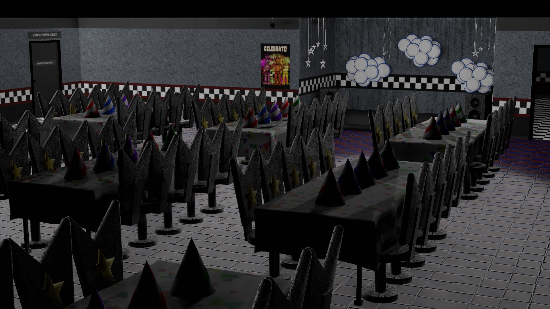 Fnaf 1 Map Complete Model - TurboSquid 1831780