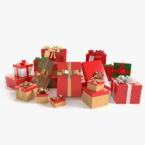 christmas gifts 3D model