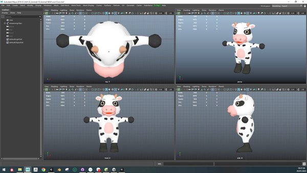 modelo 3d Character003 Animated Cow 3D - TurboSquid 2012801