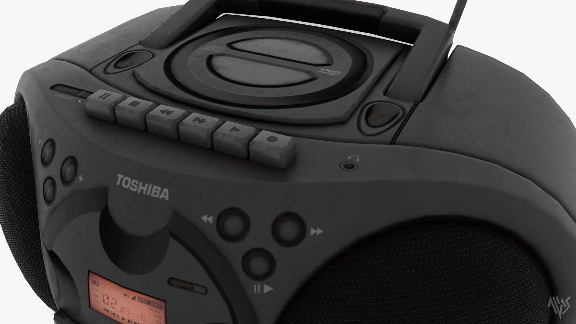 3D Model Mini Compo CD Player - TurboSquid 2300749