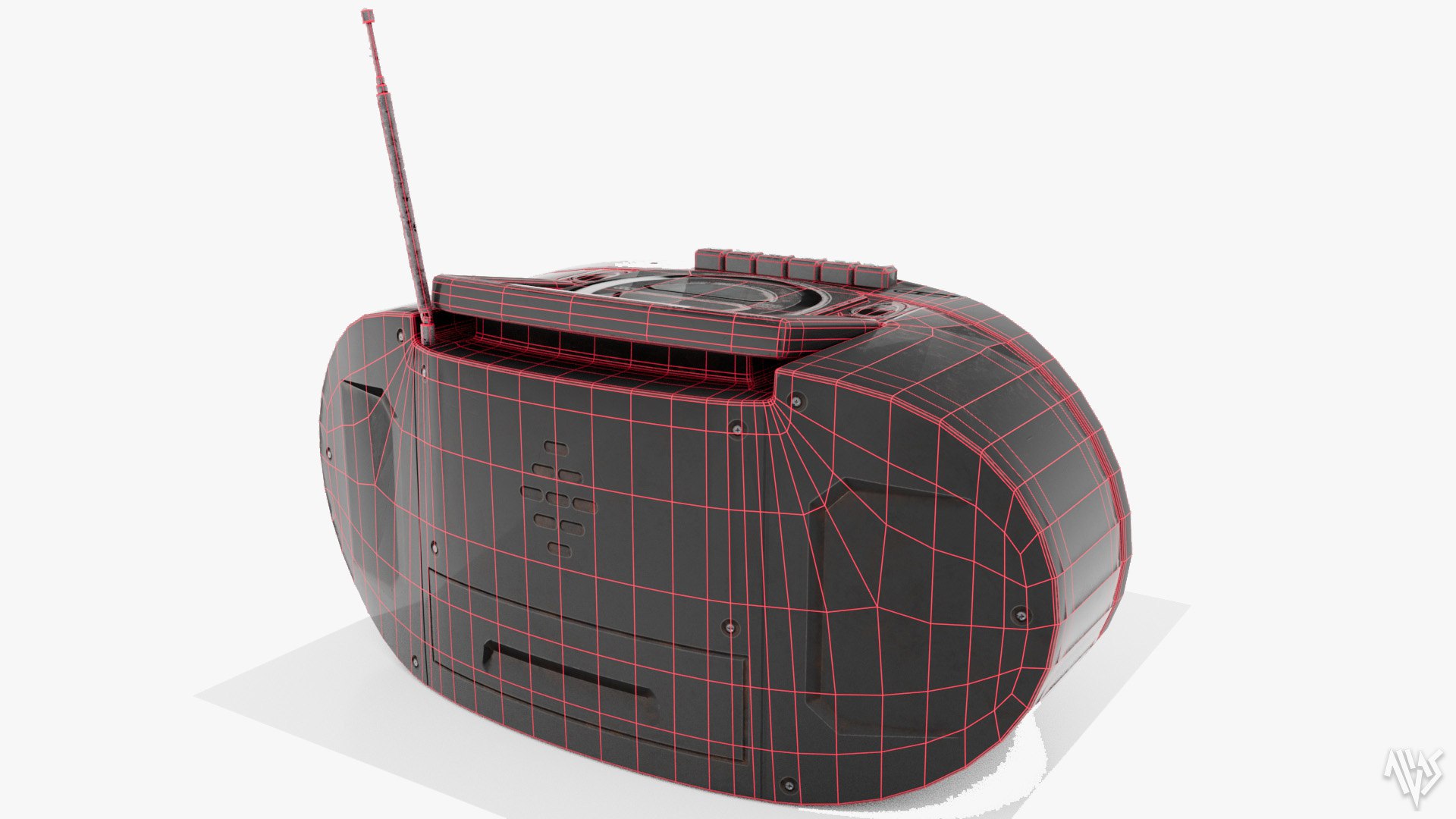 3D Model Mini Compo CD Player - TurboSquid 2300749