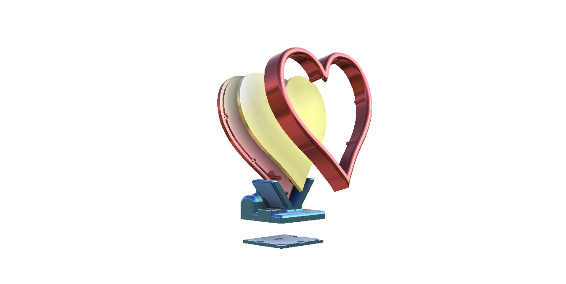 LOVE HEART FRAME Model - TurboSquid 1971074