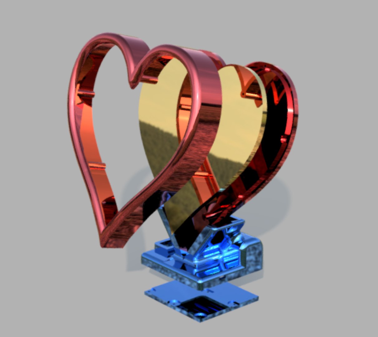 LOVE HEART FRAME Model - TurboSquid 1971074