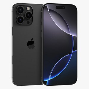 3D model Apple iPhone 16 Pro Max Black Titanium
