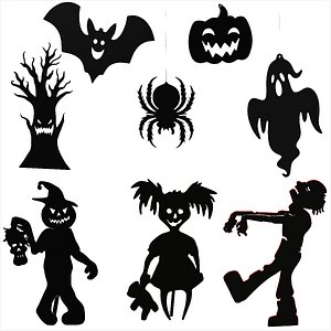 3D Silhouette Halloween Decoration