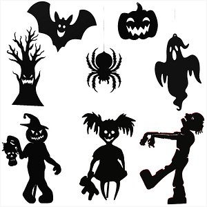 Silhouette Halloween Decoration