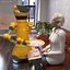 Robot de service avec plateau en bois