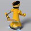 Robot de service avec plateau en bois
