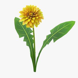 Cartoon Dandelion 03 3D