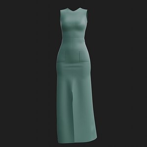 3D Female Dress - Maxi Dress