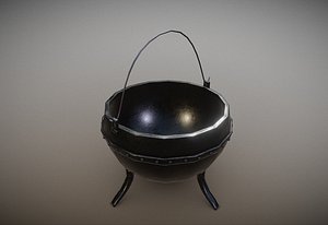 3D Cast Iron Potjie Pot - TurboSquid 1918419