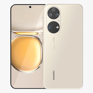 3D Huawei P50 Cocoa Gold