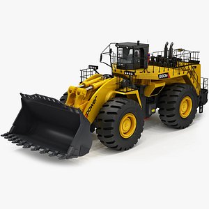 3D Mining Wheel Loader Generic v1 model