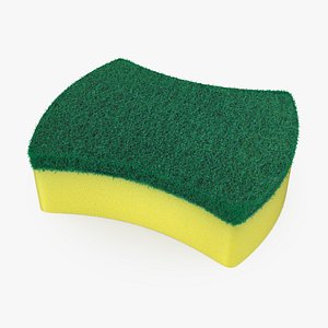 3D Kitchen Sponge 02 Fur