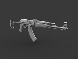 ak 74 su 3d model