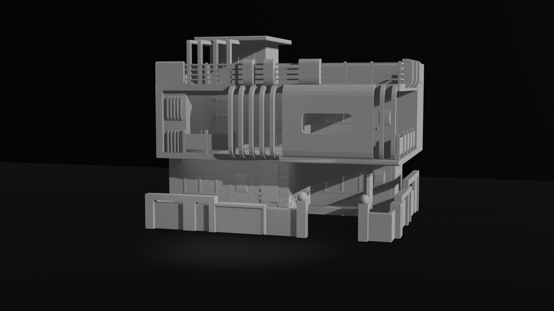 3D 3D Low Poly Modern House Model - TurboSquid 2375477