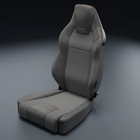 Recaro LX-F Camfort seat Gray 3D Model 2026