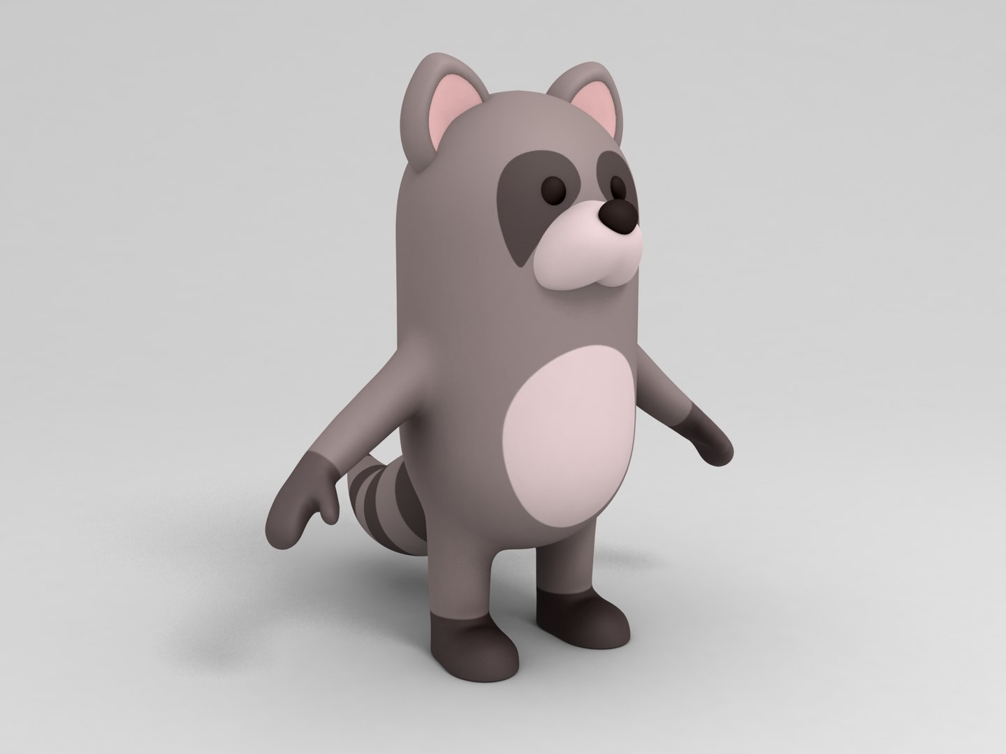 3D Rigged Raccoon Cartoon Model - TurboSquid 1294101