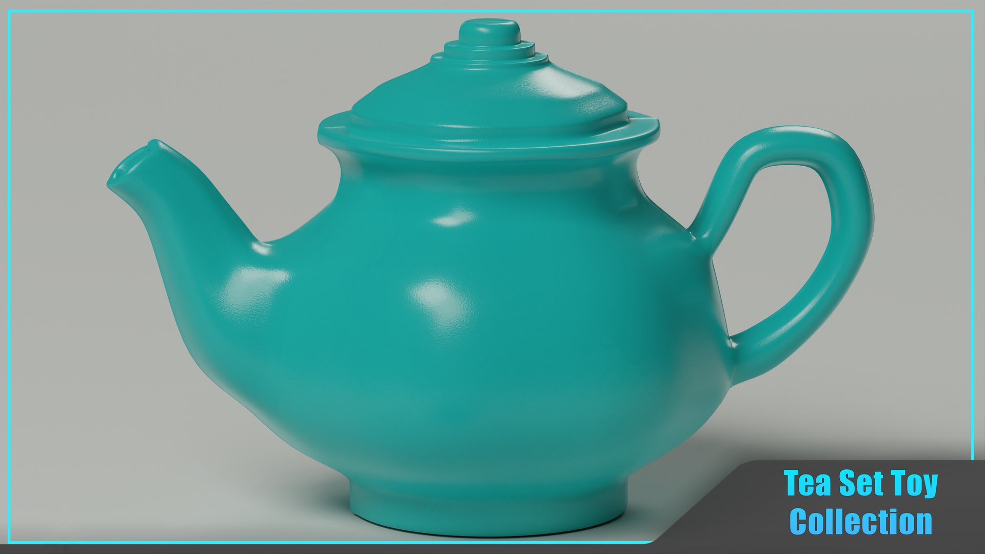 3D Tea Set Toy Collection Model - TurboSquid 1991337