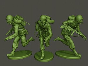 American soldier ww2 run A2