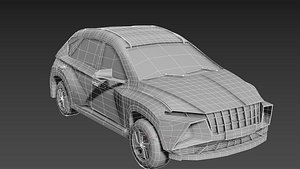 3D model CAR PBR TEXTURE MIDDLE POLYGON