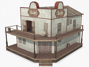 western corner saloon 3d max