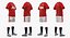 3D soccer uniform united