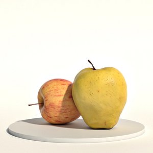 3D fruits food