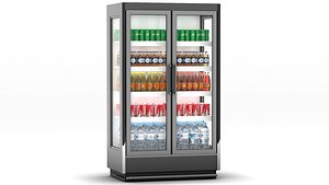 Refrigerator with Drinks