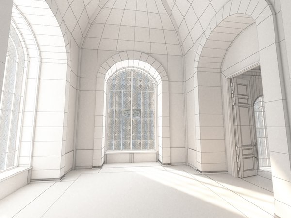 3D interior castle pbr museum architecture model - TurboSquid 1259793