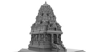 ganesha temple 3D model
