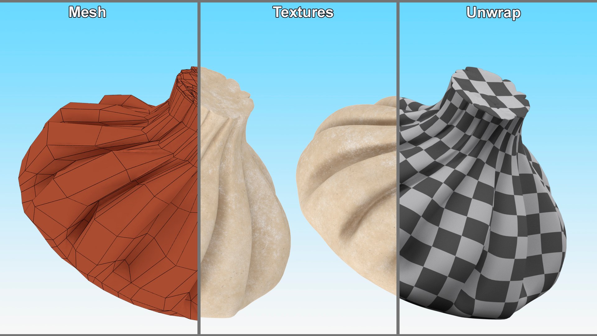 3D Raw Dumplings Collection 3 - TurboSquid 2255040
