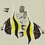 Moorish Idol Fish Pose 2 Modello 3D