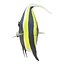 Moorish Idol Fish Pose 2 Modello 3D