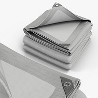 Water Resistant Tarpaulin Sheet Gray