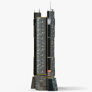 Sci-Fi Futuristic Skyscraper PBR 08